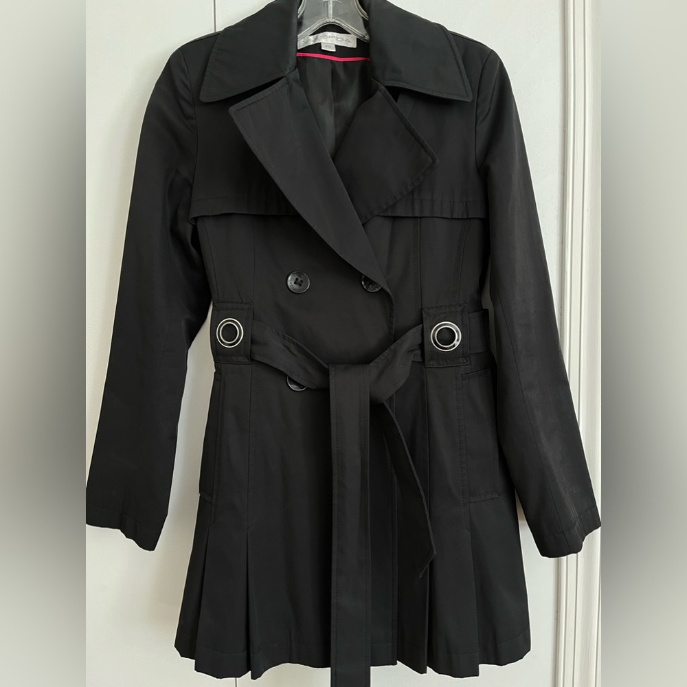 Via Spiga Black Trench Coat